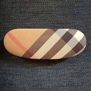 Burberry Check Hard Shell case for eyeglasses made in Italy